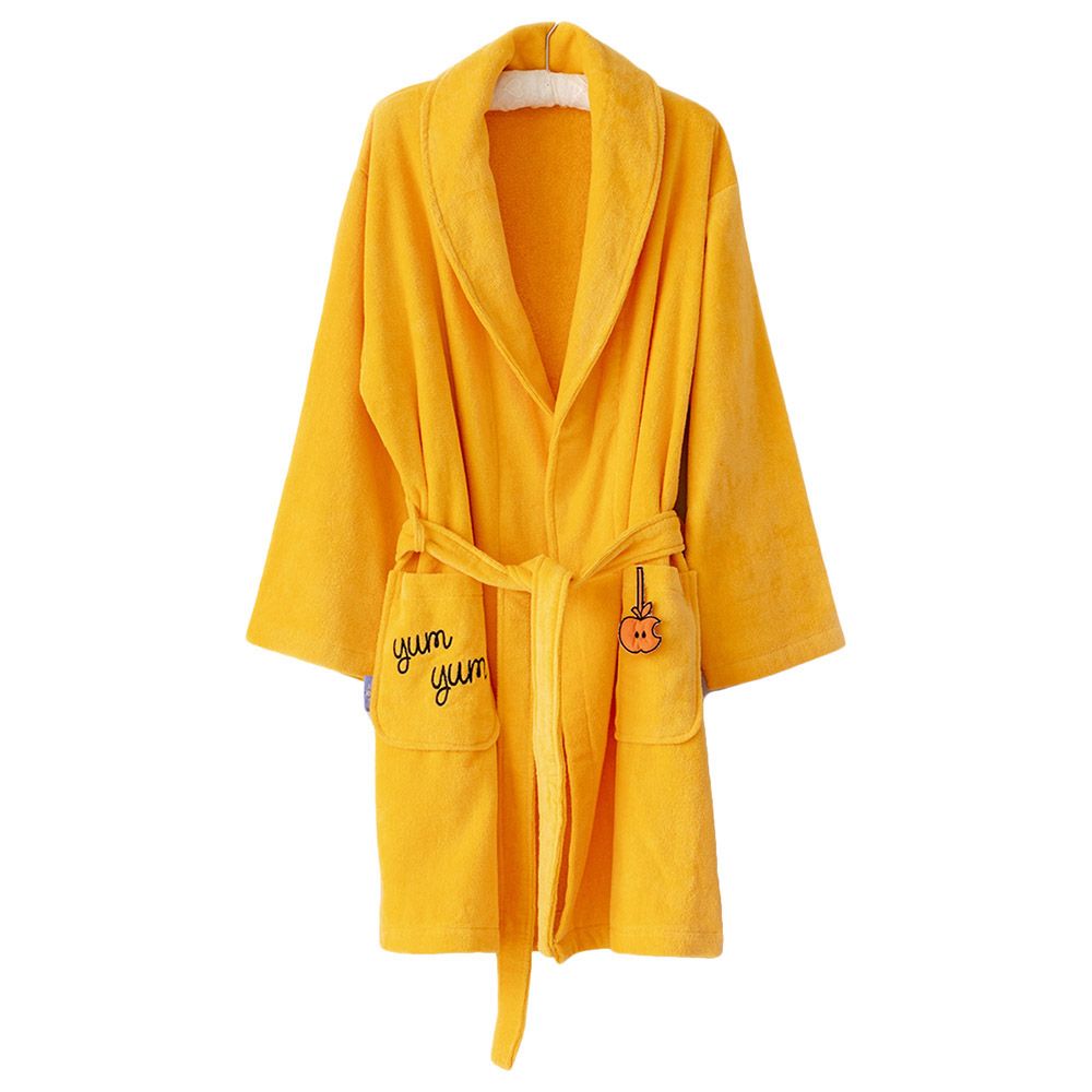 Orange velvet 2024 dressing gown